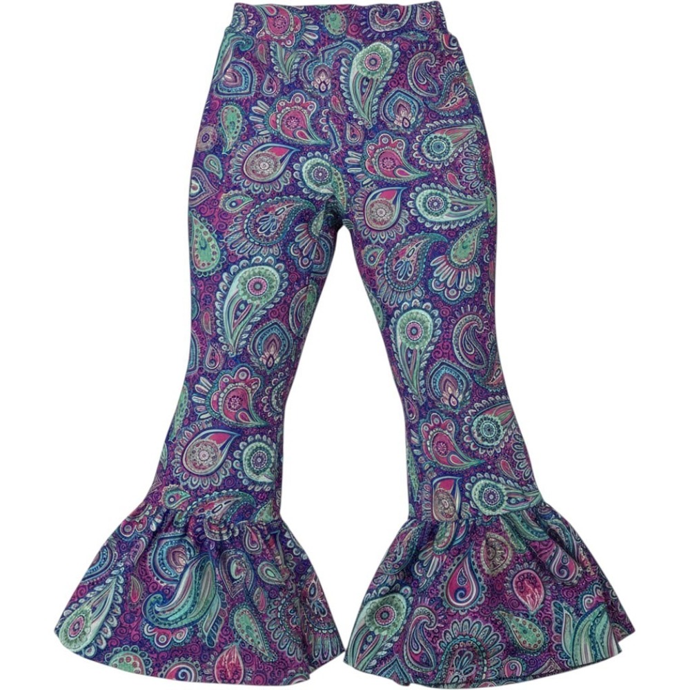 Simply Southern Women's S/M Small Medium Paisley Groovy Bell Button Leggings